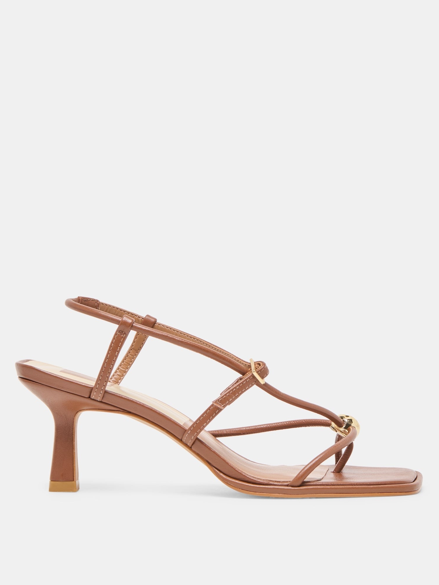 Mylee Heels Cognac Leather
